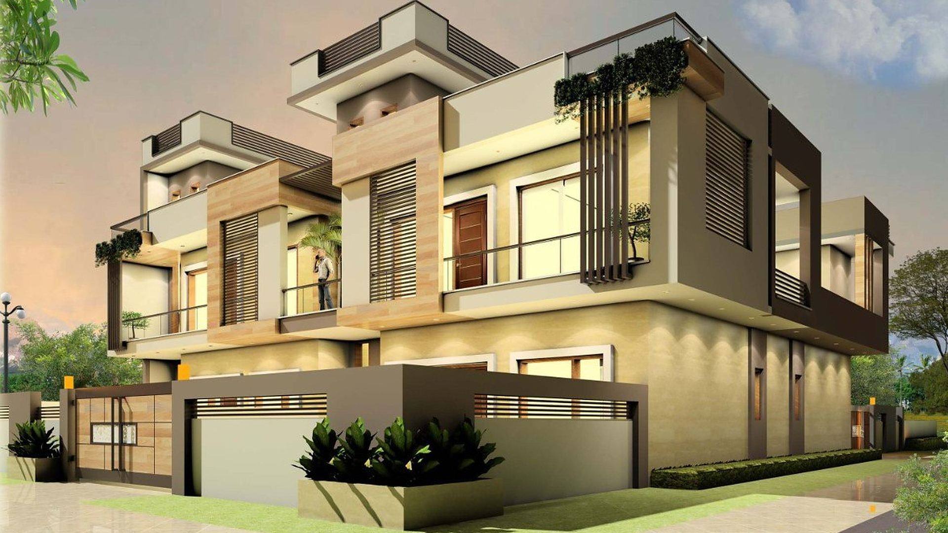 Contemporary two-storey residence designed and built by Sri Yug Constructions