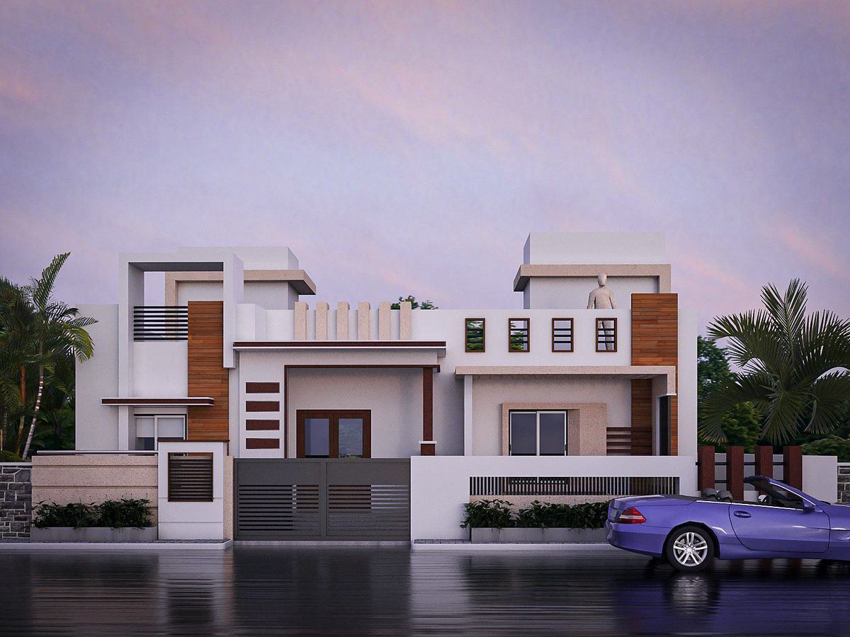 40 by 30 feet west-facing residence designed by Sri Yug