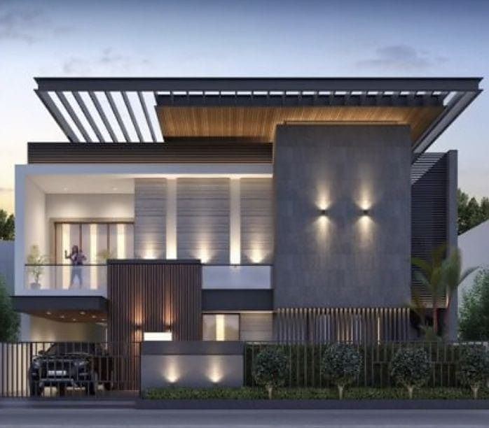 Contemporary Courtyard Residence designed by Sri Yug Constructions & Architect